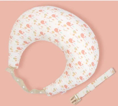 Multifunctional nursing pillow with adjustable cushion and washable cover in various colors