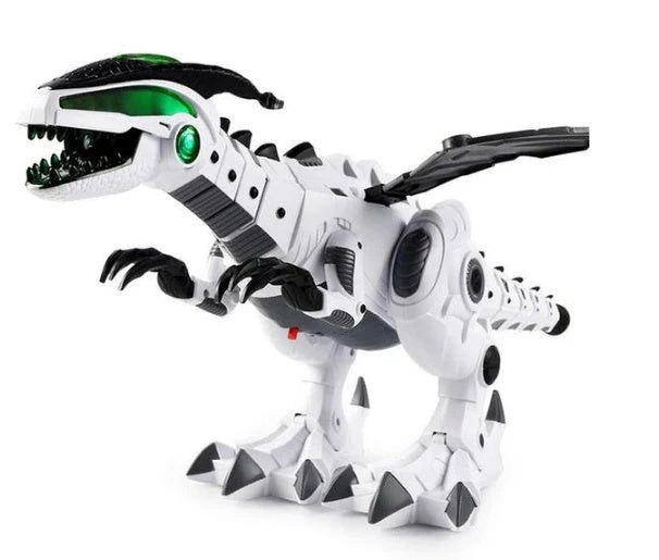 Roaming Robotic Dragon Toy with Lifelike Movement, Flashing Lights, Sounds, and Water Spray Effects