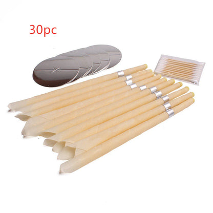 Premium beeswax ear candles for natural earwax removal, sinus relief, and relaxation