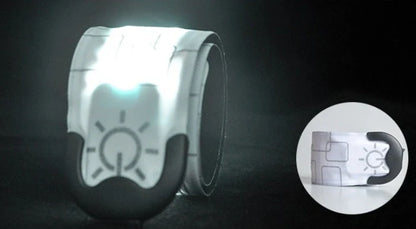 Rechargeable Nylon LED Sports Bracelet for night safety with bright illumination