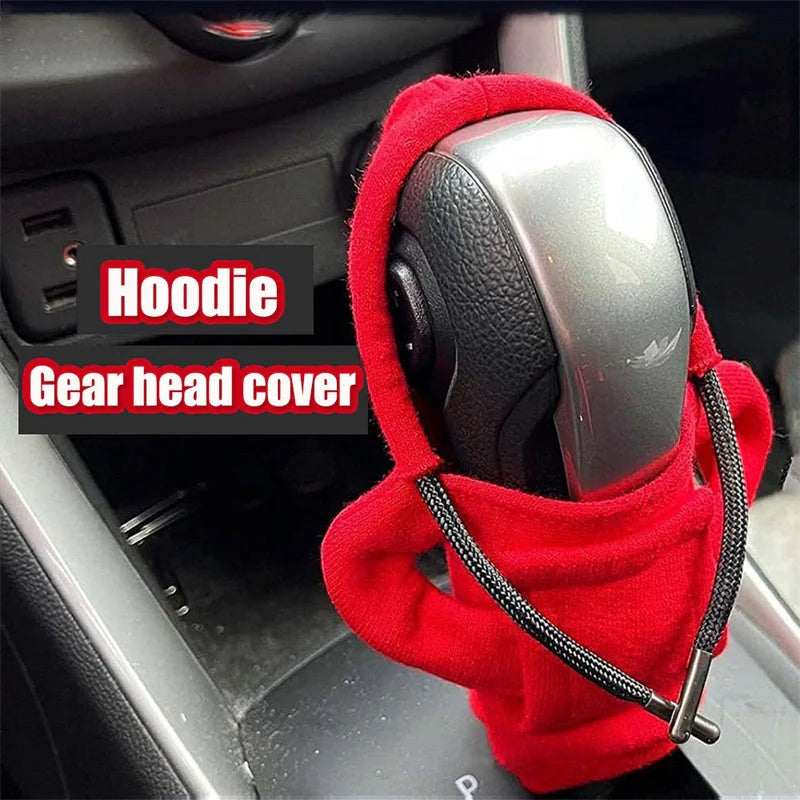 Universal gear knob cover hoodies in pure cotton for cars