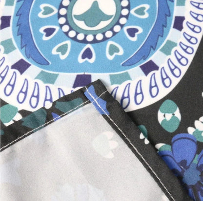 Printed mandala design wall hanging tapestry in various colours and sizes