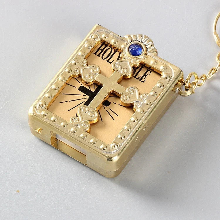 Mini Holy Bible Keychain with cross - a faith-inspired accessory for daily prayers
