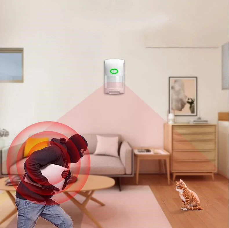 A sophisticated WiFi infrared home security alarm system with advanced detection technology and seamless smartphone connectivity