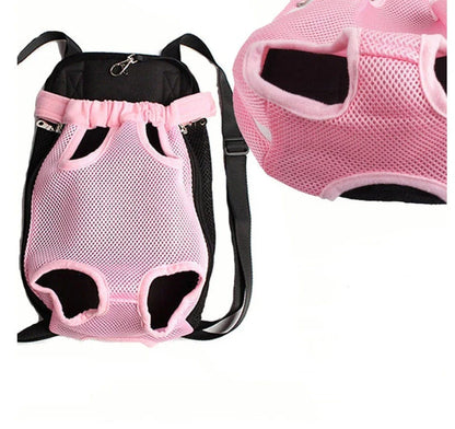 Versatile pet carrier backpack with breathable mesh design, adjustable straps, and ample interior space for comfortable on-the-go adventures with your furry companion.
