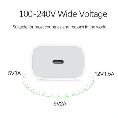 PD18W Fast Charging Type-C Cable with durable alloy joint for quick and efficient charging