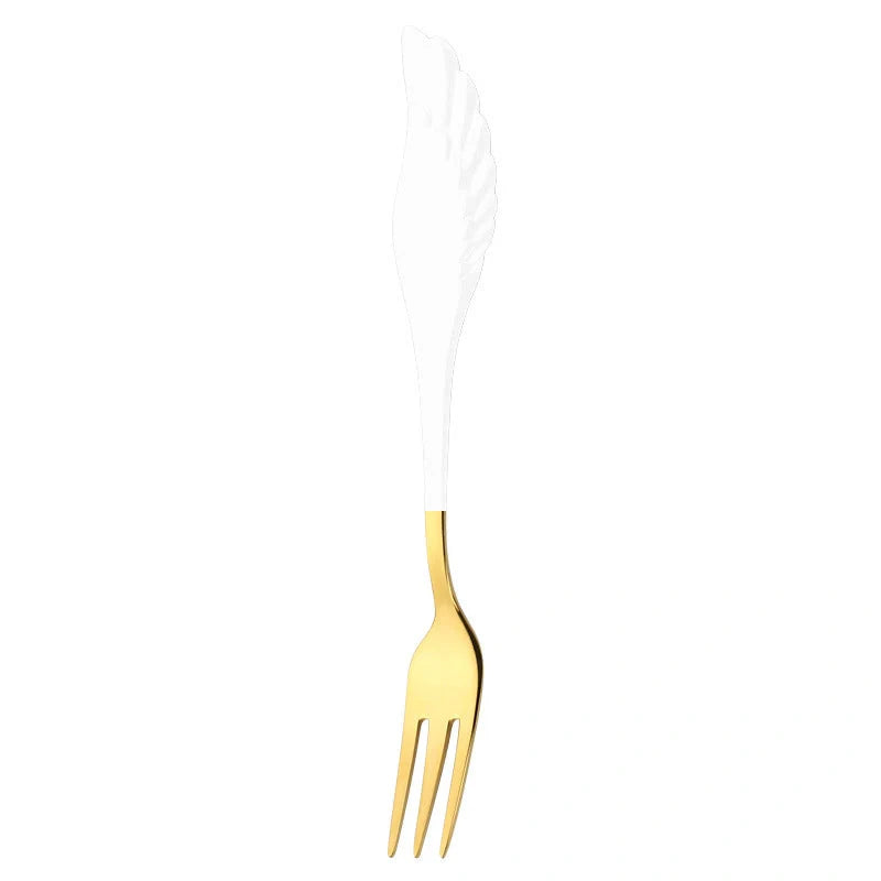 304 stainless steel Angel Wing spoon and fork set in various finishes