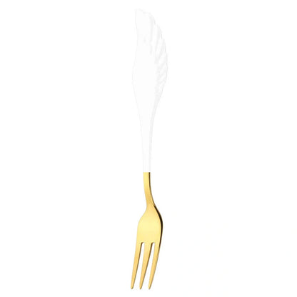 304 stainless steel Angel Wing spoon and fork set in various finishes
