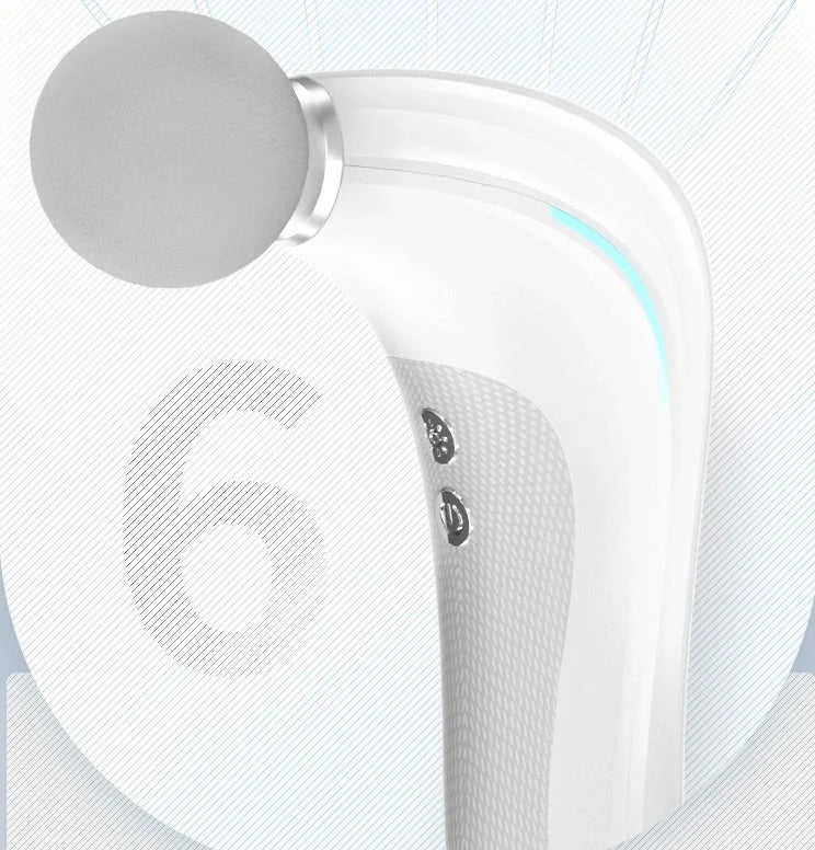 Electric Massage Gun with LCD display and three massage heads for deep tissue therapy