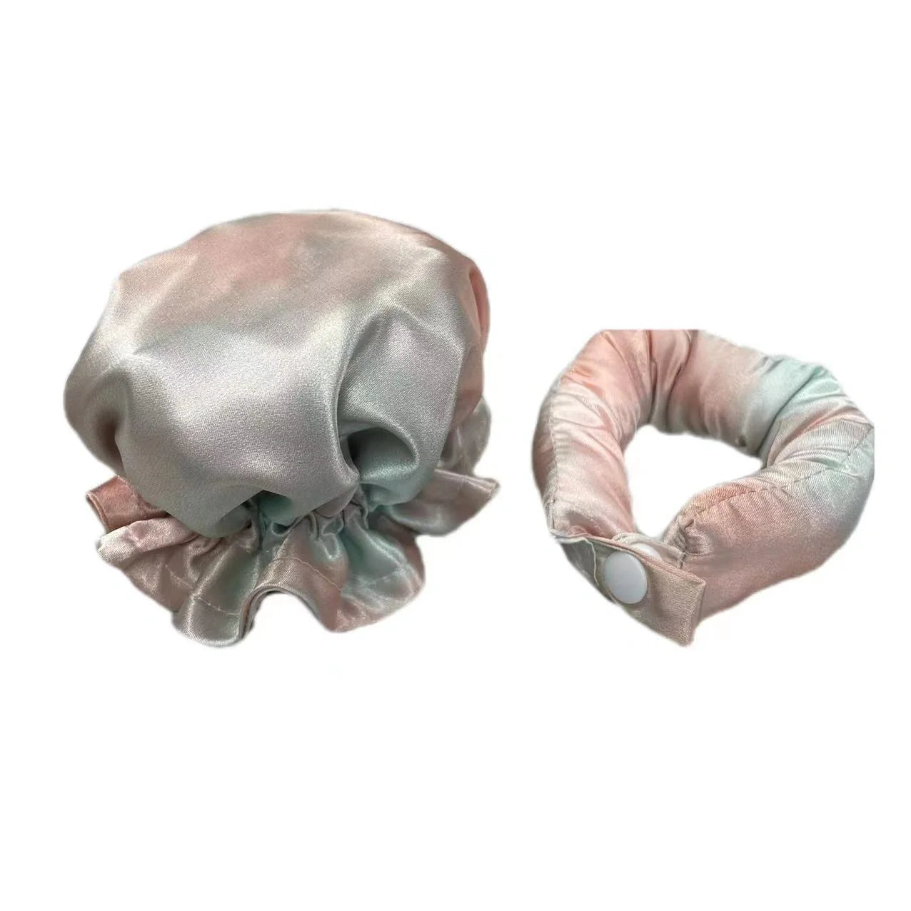 Heatless curl stick with cloth cover for safe overnight hair styling