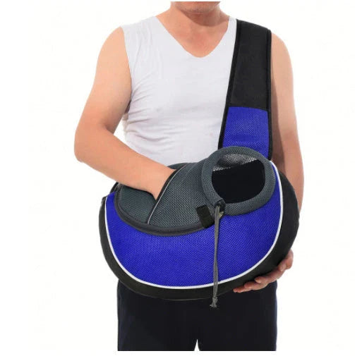 Versatile pet carrier bag in various colors, featuring adjustable drawstring closure and zipper-protected bottom for secure and comfortable pet transportation.