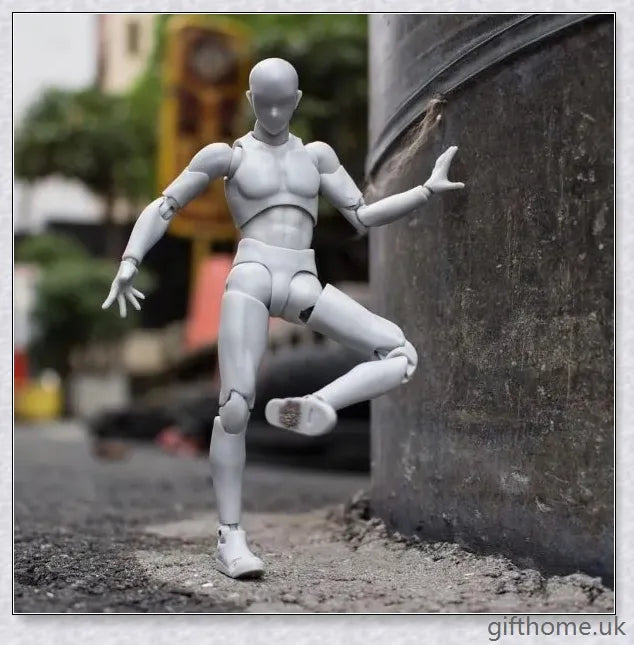 Premium drawing figures with articulated joints and customizable accessories for artists