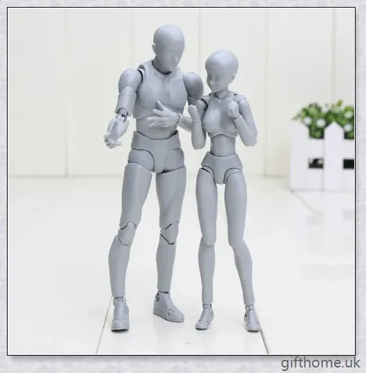 Premium drawing figures with articulated joints and customizable accessories for artists