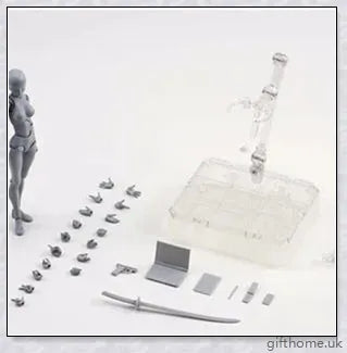 Premium drawing figures with articulated joints and customizable accessories for artists