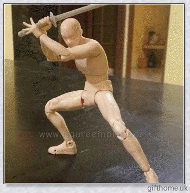 Premium drawing figures with articulated joints and customizable accessories for artists