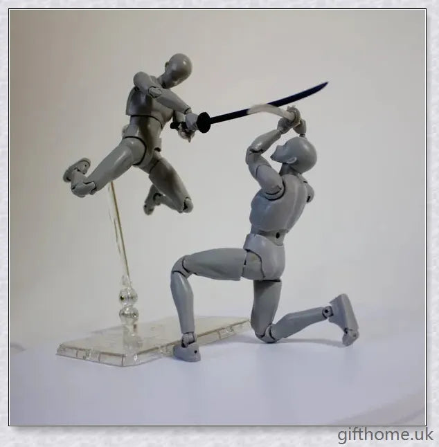 Premium drawing figures with articulated joints and customizable accessories for artists