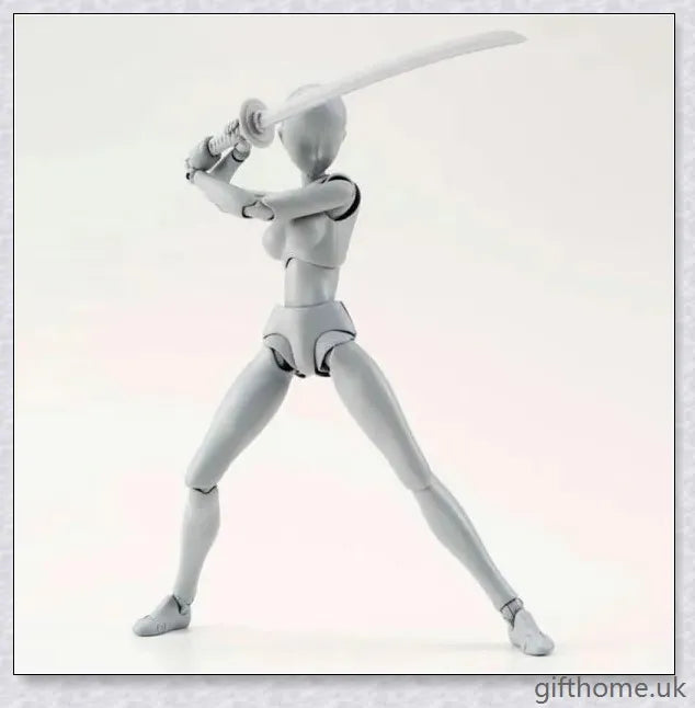 Premium drawing figures with articulated joints and customizable accessories for artists