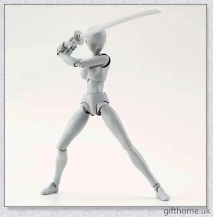 Premium drawing figures with articulated joints and customizable accessories for artists