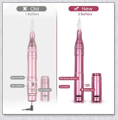 Professional Wireless Permanent Makeup Machine Pen with adjustable speed, long-lasting battery, and ergonomic design for precise, long-lasting eyebrow, eyeliner, and lip liner application.