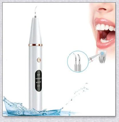 Ultrasonic dental scaler for deep cleaning and plaque removal, with multiple cleaning modes and a rechargeable battery for convenient use.