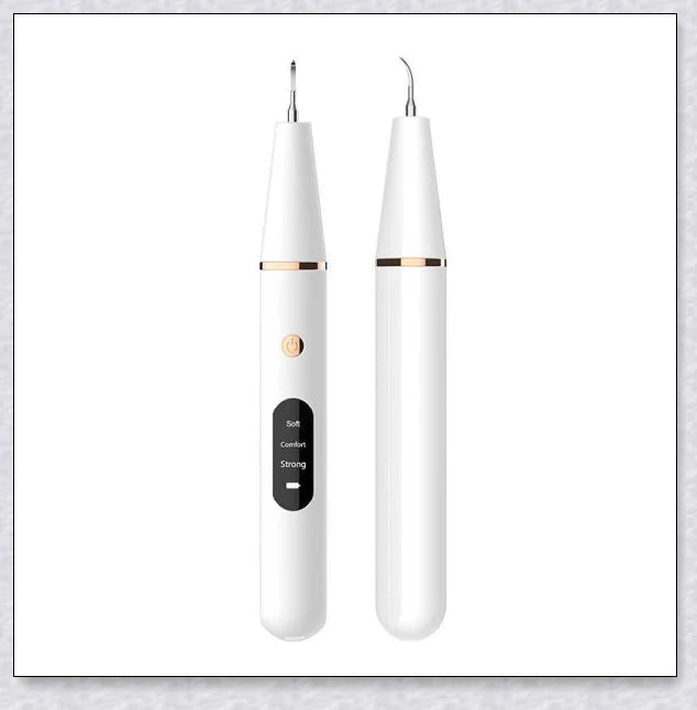 Ultrasonic dental scaler for deep cleaning and plaque removal, with multiple cleaning modes and a rechargeable battery for convenient use.