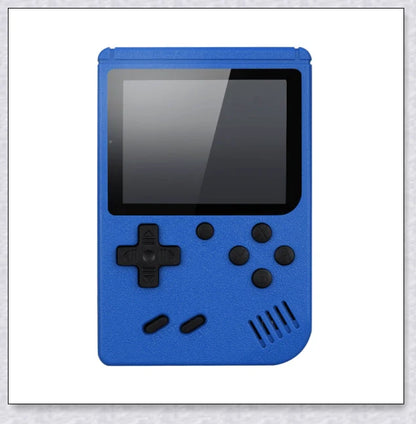 Mini New Retro Gaming Video Console with 400 classic games, vibrant 3-inch colour display, and rechargeable battery for portable gaming on the go.