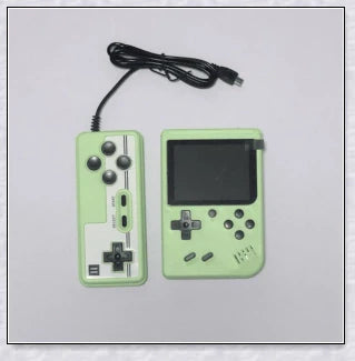 Mini New Retro Gaming Video Console with 400 classic games, vibrant 3-inch colour display, and rechargeable battery for portable gaming on the go.