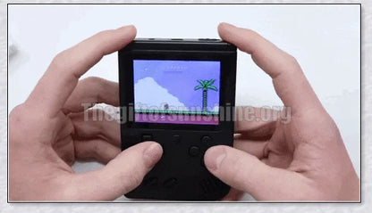 Mini New Retro Gaming Video Console with 400 classic games, vibrant 3-inch colour display, and rechargeable battery for portable gaming on the go.