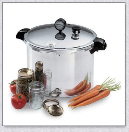Premium Aluminium 23 Litre Pressure Canner and Cooker for preserving fruits, vegetables, jams, and more