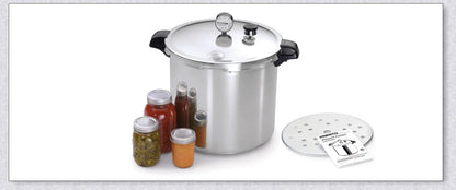 Premium Aluminium 23 Litre Pressure Canner and Cooker for preserving fruits, vegetables, jams, and more