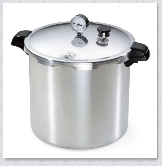 Premium Aluminium 23 Litre Pressure Canner and Cooker for preserving fruits, vegetables, jams, and more