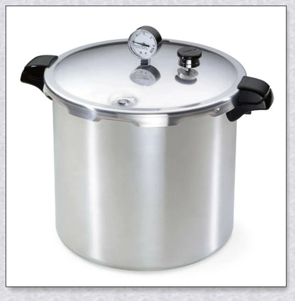 Premium Aluminium 23 Litre Pressure Canner and Cooker for preserving fruits, vegetables, jams, and more