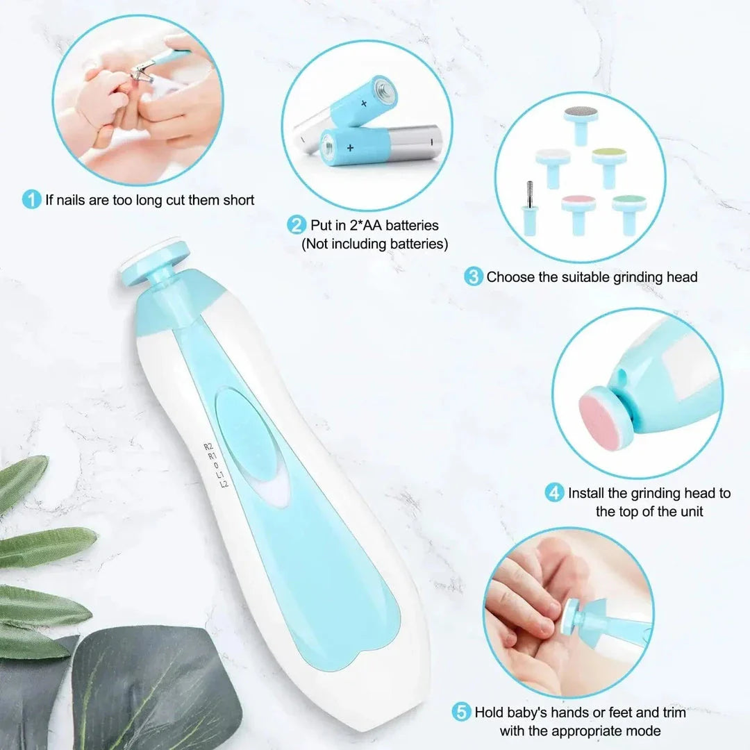 GentleCare Electric Baby Nail Trimmer - A safe and quiet manicure tool for children