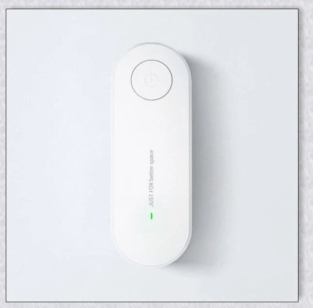 Portable and personal negative ion air purifier for removing dust, smoke, and odours