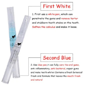 Pet Teeth Cleaning Pen - Innovative plant-based formula for effortless dental care of dogs and cats