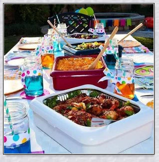 The Classy Casserole Carrier - a stylish and convenient way to transport and serve hot or cold dishes for British gatherings and events