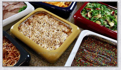 The Classy Casserole Carrier - a stylish and convenient way to transport and serve hot or cold dishes for British gatherings and events