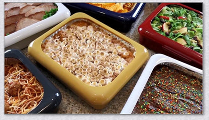 The Classy Casserole Carrier - a stylish and convenient way to transport and serve hot or cold dishes for British gatherings and events