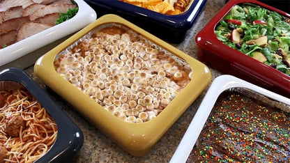 The Classy Casserole Carrier - a stylish and convenient way to transport and serve hot or cold dishes for British gatherings and events
