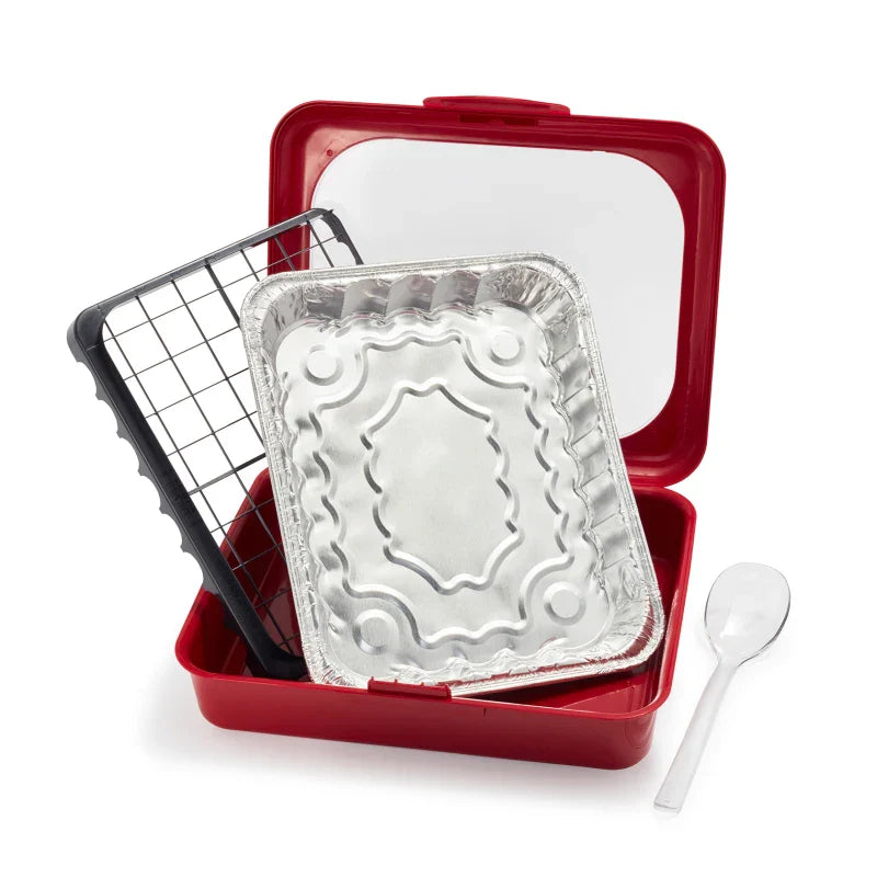The Classy Casserole Carrier - a stylish and convenient way to transport and serve hot or cold dishes for British gatherings and events
