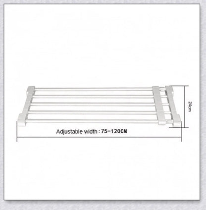 Retractable Dog Gate - Adjustable Indoor Pet Barrier with Durable Plastic-Coated Iron Pipe Construction