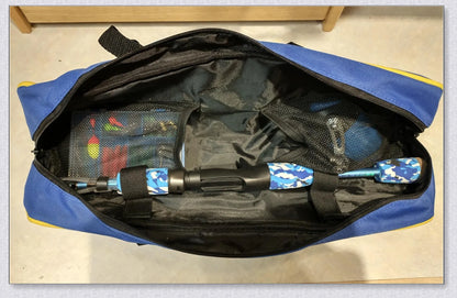 A versatile and durable fishing pole kit designed for kids, featuring a telescopic design, multiple hooks and baits, and a travel bag for easy portability.