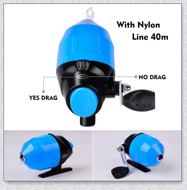 A versatile and durable fishing pole kit designed for kids, featuring a telescopic design, multiple hooks and baits, and a travel bag for easy portability.
