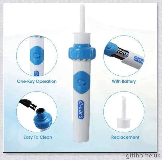 Ear Wax Vacuum Cleaner Removal Kit - Powerful suction tool for safe and effective earwax removal