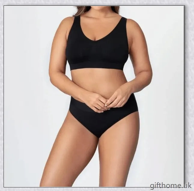 Seamless comfort bra made with premium nylon-spandex blend for all-day ease and a smooth, flattering silhouette