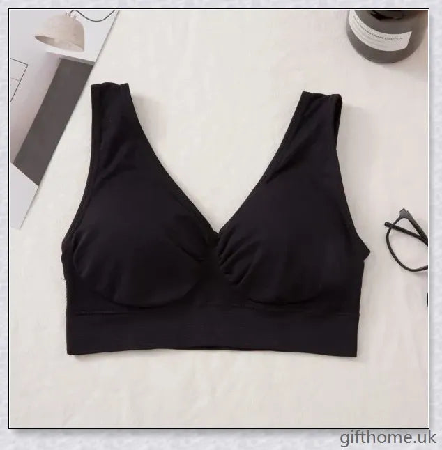 Seamless comfort bra made with premium nylon-spandex blend for all-day ease and a smooth, flattering silhouette