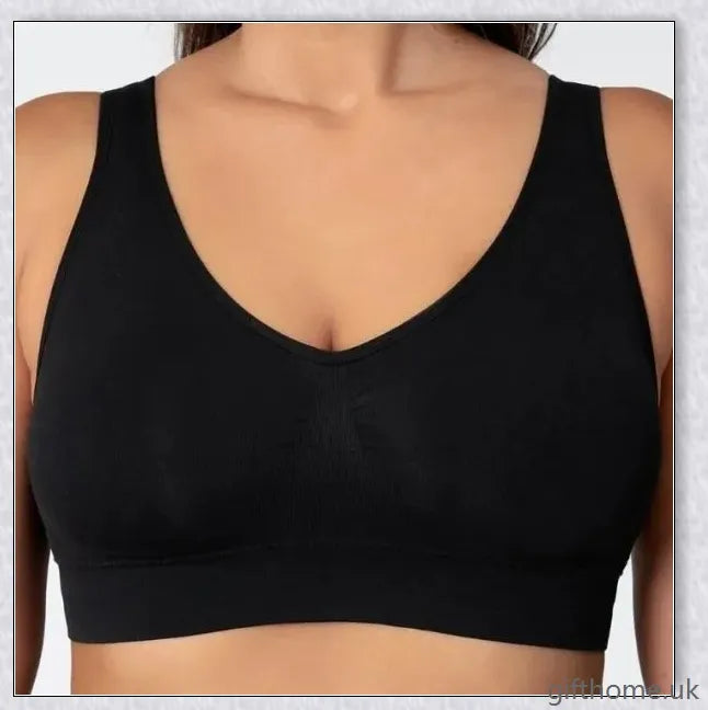 Seamless comfort bra made with premium nylon-spandex blend for all-day ease and a smooth, flattering silhouette