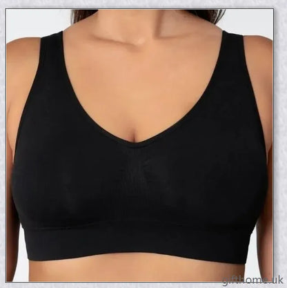 Seamless comfort bra made with premium nylon-spandex blend for all-day ease and a smooth, flattering silhouette