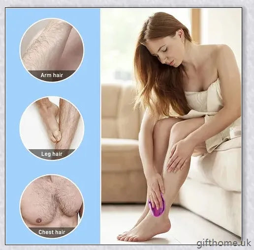 Crystal Hair Removal Eraser - Gentle, Effective, and Eco-Friendly Hair Removal Device