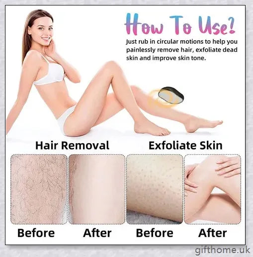 Crystal Hair Removal Eraser - Gentle, Effective, and Eco-Friendly Hair Removal Device